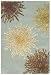 Safavieh Soho Collection Explosions Handmade New Zealand Wool Area Rug, 2-Feet by 3-Feet, Light Blue