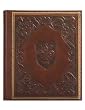 Medici Italian Leather Photo Album / Wedding Album / Scrapbook, Embossed Art, 8x10