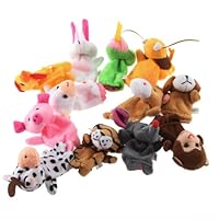 YKS 12 Baby Kids Educational Toys Finger Plush Toys