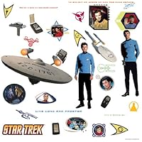RoomMates RMK1361SCS Star Trek Peel and Stick Wall Decals