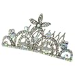 Fancy Small 3" Aurora Borealis Crystal Hair Tiara