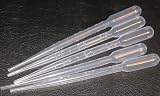 Plastic Transfer Pipettes 3ml, Gradulated, Pack of 100
