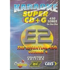 CHARTBUSTER SUPER CD+G Volume #2 - 450 CDG Karaoke Songs Playable on CAVS System or on your PC DVD player using Windows.