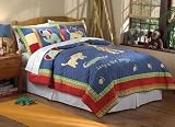 Safari Jungle Twin Quilt with Pillow Sham