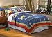 Safari Jungle Twin Quilt with Pillow Sham