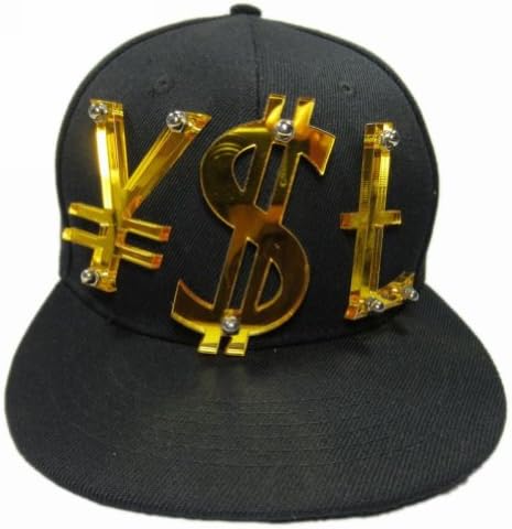 Godbead Unisex 3D Letters Rivet Hip-Hop Hat Spikes Snapback Baseball Cap(J1)
