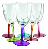DCI Tipsy 10-Ounce Swirling Wine Glasses, Set of 6