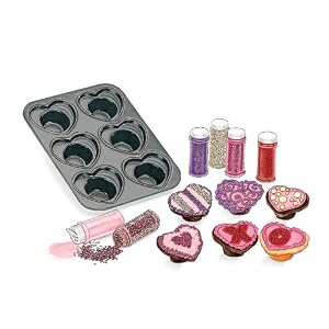 Nonstick Aluminum Cupcake Pan Makes Heart Shaped Treats