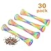 YUYUSO 30 Pack Cat Catnip Toys Spring Tube Toy Colorful Fun Pet ActionInteractive Toys