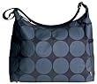 OiOi Baby Dot Hobo Diaper Bag, Char/Lime