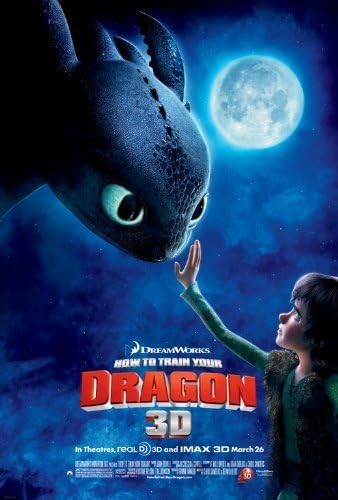 Unframed canvas prit poster How to Train Your Dragon Movie 24x36inch(60x90cm)