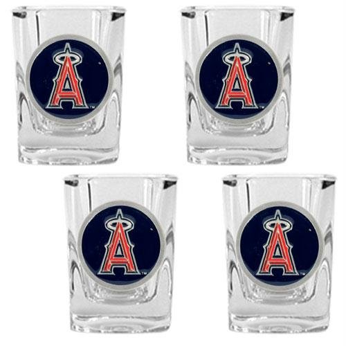 MLB Los Angeles Angels Four Piece Square Shot Glass Set