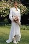 Wedding Dress with Bolero Jacket Small White