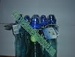 New Wave 1 Liter 6 Glacier Blue BPA Free Water Bottles