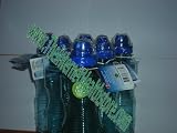 New Wave 1 Liter 6 Glacier Blue BPA Free Water Bottles