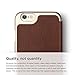 elago® [Leather Flip[Brown/Champagne Gold] - [Card Slot][Screen Protection][Premium Hybrid Construction] – for iPhone 6/6S Plus