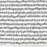 1/2 Yard - "Let There Be Music" Black Musical Staff Striped on White Cotton Fabric (Great for Quilting, Sewing, Craft Projects, Blankets & More) 1/2 Yard x 44"