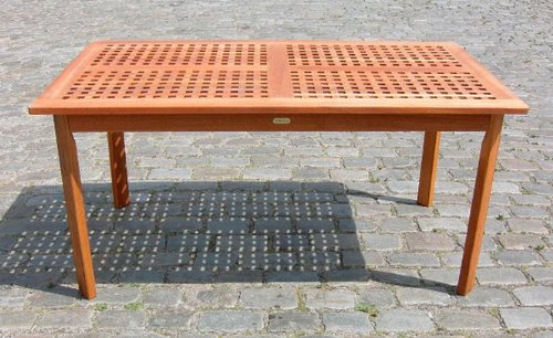Gartentisch LIMA aus Eukalyptus, rechteckig 150x90cm