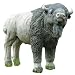 Large white buffalo statue home garden sculpture New