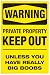 Danger Private Property Unless You Have Big Boobs - Party/ College Poster - 24 x 34
