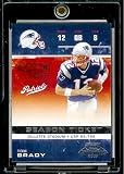 2007 Playoff Contenders # 59 Tom Brady - New England Patriots - NFL Football Trading Card in Protective Display Case
