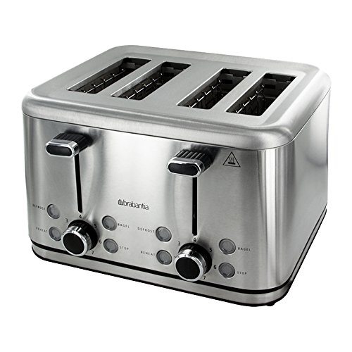 Best Price Brabantia BBEK1031 Four Slice Stainless Steel Toaster Cheap Toasters