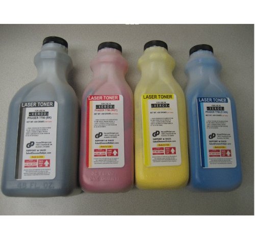 B, C, M, Y Xerox 106r00652 , 106r00653 , 106r00654 , 106r00655 Refill Kit Combo for Xerox Phaser 7750, Phaser 7750b, Phaser 7750dn, Phaser 7750dxf, Phaser 7750gx Black 32,000 Pages / Color 22,000 Pages