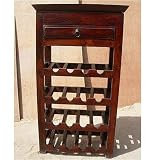 Solid Wood 16 Bottles Wine Bottle Storage Rack Holder