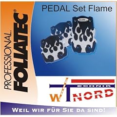 Foliatec PEDAL Set Flame - Schaltung, h�ngendes Gaspedal, 3-teilig