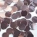 Round Flat Sequin 12mm Top Hole Soft Pink Metallic. Couture Paillettes. Made in USA