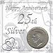 LUCKY SIXPENCE FOR 25TH SILVER WEDDING ANNIVERSARY