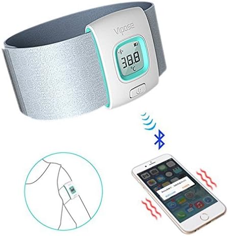 SyndeRay iFever Smart Bluetooth Thermometer for Baby (Blue)