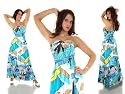 Satin Maxikleid mit floralem Druck