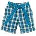 Baby : sash plaid bermudas(tropic 6-9mos)