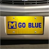 Michigan Wolverines Maize Go Blue Mirror Tag