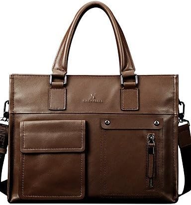 X.BNJ Men Briefcase Top Grade Genuine Leather Business Handbag Vintage First Layer Cowhide Shoulder Messenger Bags , black