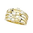 14K Yellow Gold Diamond Ring - 0.50 Ct.