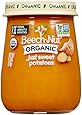 Beech-Nut Just Organic Stage 1 Purees - Just Sweet Potatoes - 4.25 Oz - 10 pk