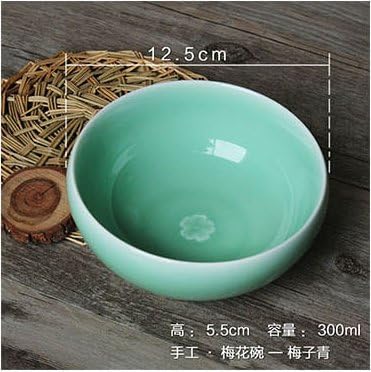 Longquan Celadon Elegant Rice Bowl 3Pcs -Pluma