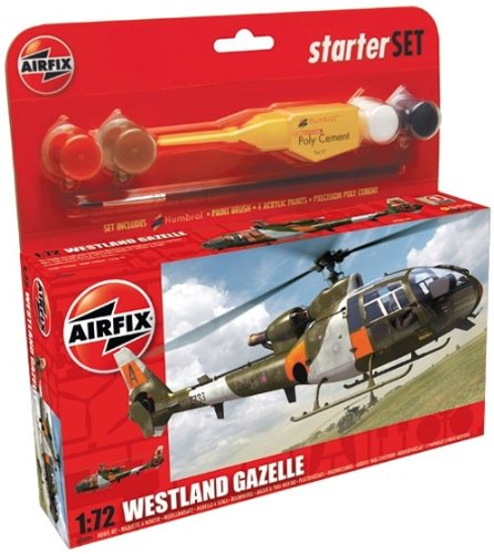 Airfix A50084 1:72 Scale Westland Gazelle Military Air Power Gift Set inc Paints Glue and Brushes Airfix A50084 1:72 Scale Westland Gazelle Military Air Power Gift Set inc Paints Glue and Brushes