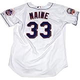 Steiner Sports MLB New York Mets John Maine 2008 Mets White Home Jersey with Final Season Patch