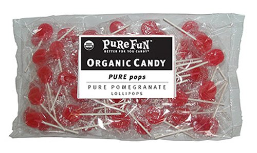 Pure Fun Certified Organic Bulk Pure Pomegranate Pops, 24-Ounce (Pack of 2) by Pure Fun