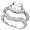 14K White Gold Rhodium Plated Sterling Silver Wedding & Engagement Ring Sterling Silver Vintage Style 2Pc. Square Engagement Ring Set w/ Princess (7mm) & Brilliant Cut CZ Stones For Women 7.5MM ( Size 6 to 10) Size 6