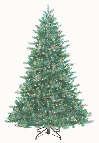 7' Pre-Lit Just Cut Douglas Fir Artificial Christmas Tree - Multi Lights