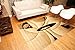 Feraghan Contemporary Modern Wavy Circles Wool Area Rug, 2' x 7', Brown/Beige