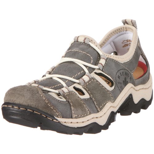 Rieker Leandra L0256-42, Scarpe sportive donna - Grigio/Beige, 38 EU