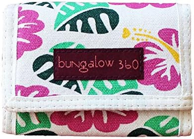 Bungalow 360 Tri-Fold Wallet, Hibiscus Flower