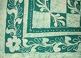 Patchwork Batik Tapestry-Bedspread-Beach-Picnic-Teal