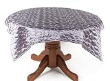 Pack of 2 Garden Getaway Silver Quilted Embroidered Square Tablecloths 54