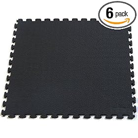 Norsk-Stor NSMPRT6BLK Rhino-Tec Multi-Purpose PVC Sport Floor, Black, 6-Pack